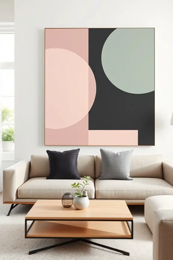vibrant color blocked artistry