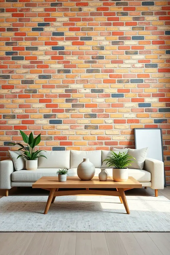 vibrant colorful brick backdrops