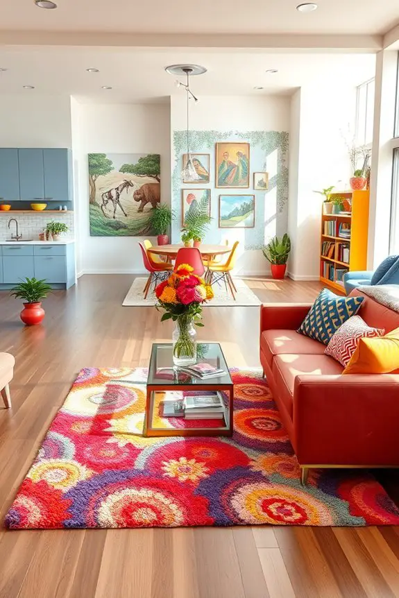 vibrant colorful home decor