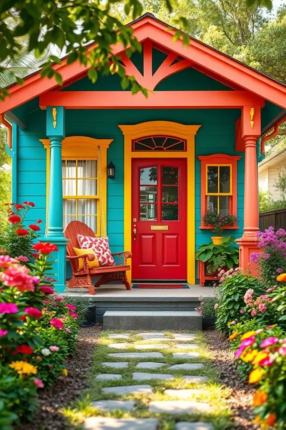 vibrant colorful joyful oasis