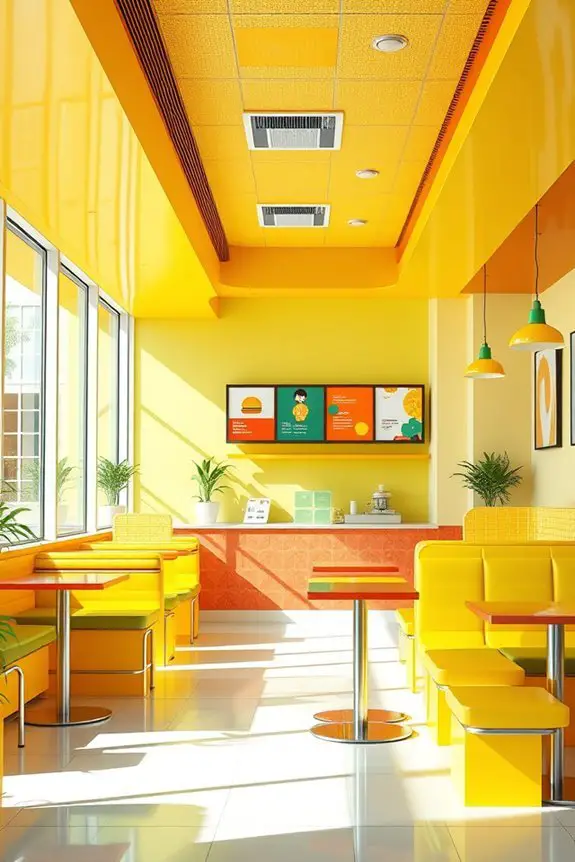 vibrant colors enhance atmosphere