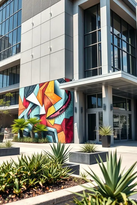 vibrant community art installations