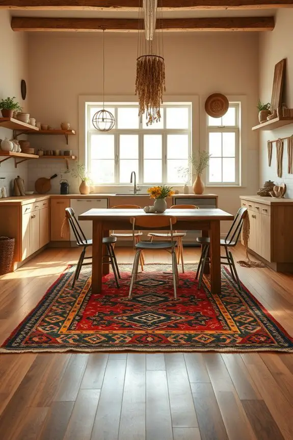 vibrant cozy kitchen rugs