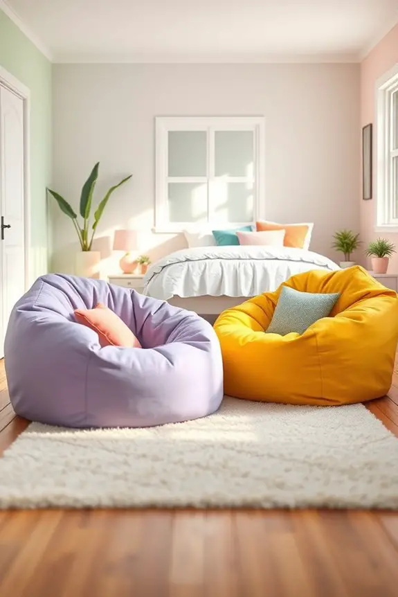 vibrant cozy seating options