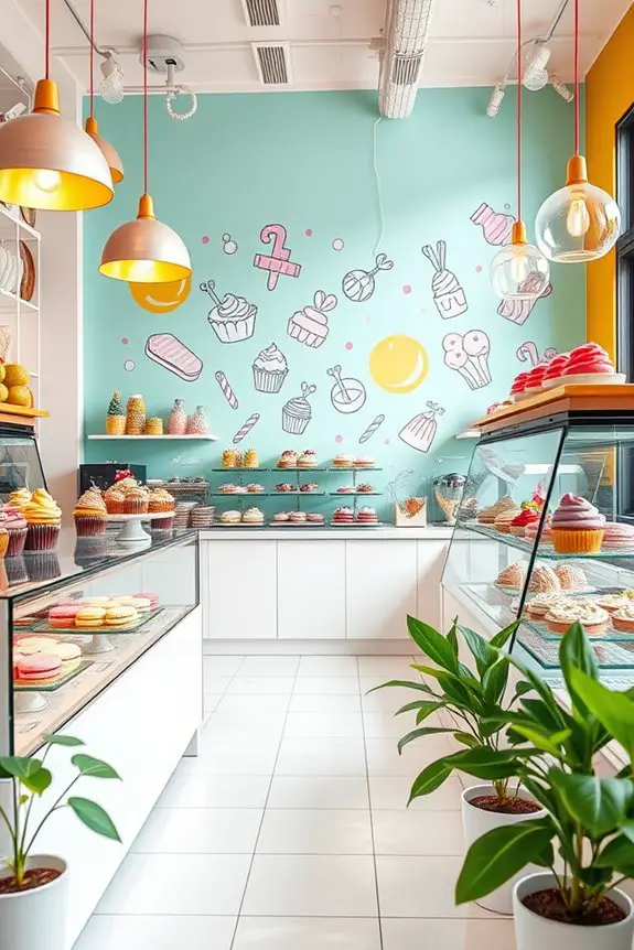 vibrant decor enhances atmosphere