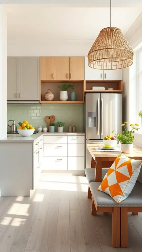 vibrant decor for kitchens