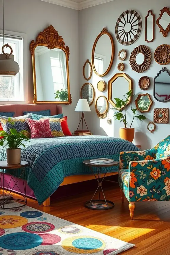 vibrant decorative reflective mirrors
