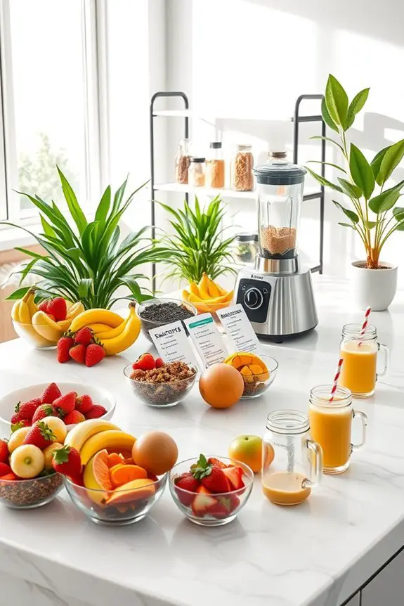 vibrant diy smoothie bar