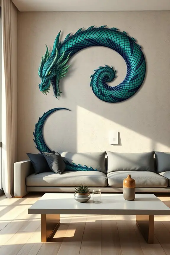 vibrant dragon mural transformation
