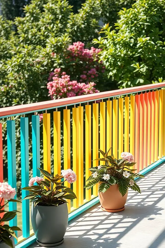 vibrant durable outdoor railings
