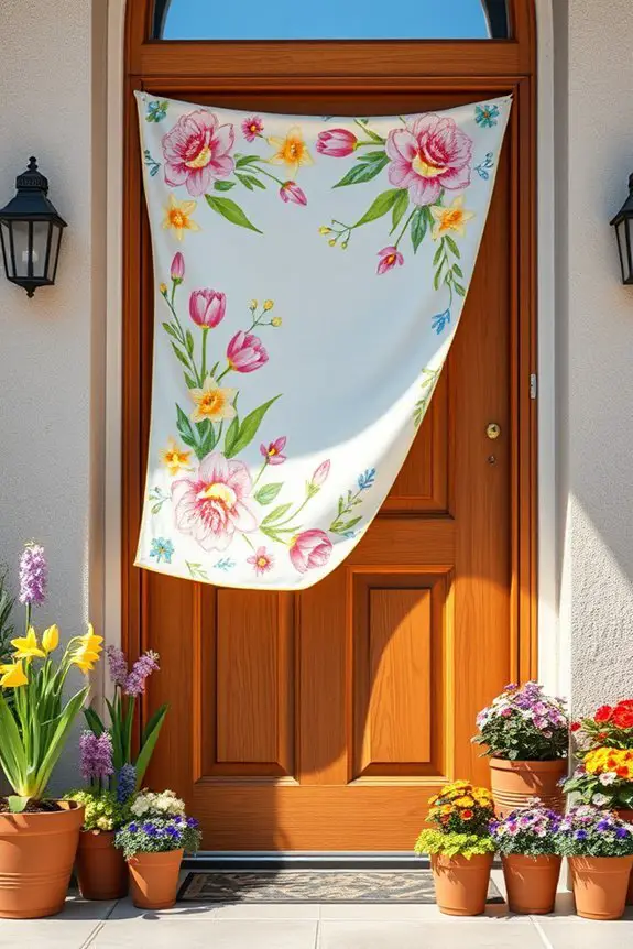 vibrant easter door banners