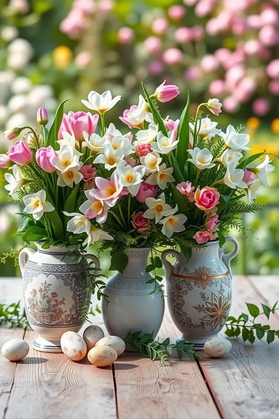 vibrant easter floral arrangements