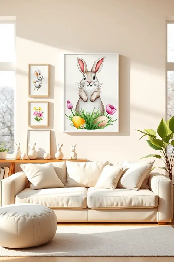 vibrant easter wall decorations