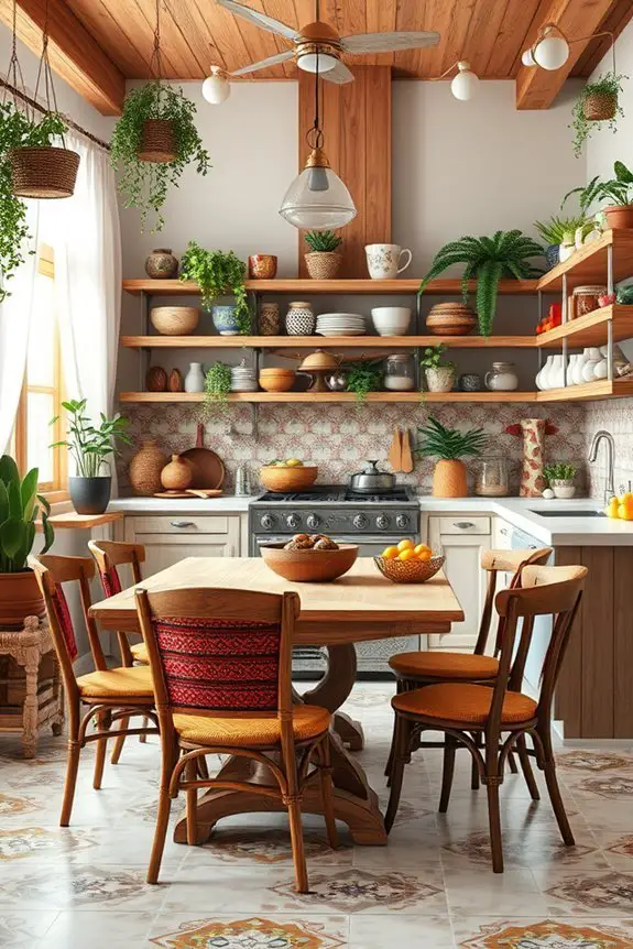 vibrant eclectic kitchen decor