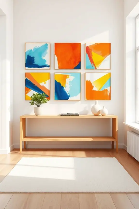 vibrant eclectic wall displays