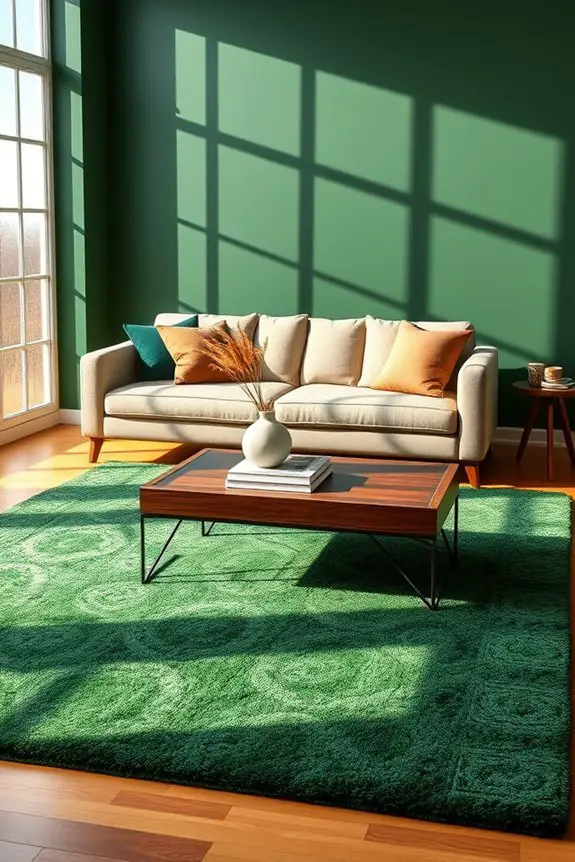vibrant eco friendly focal rugs