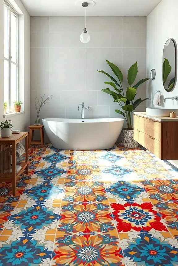 vibrant encaustic tile designs