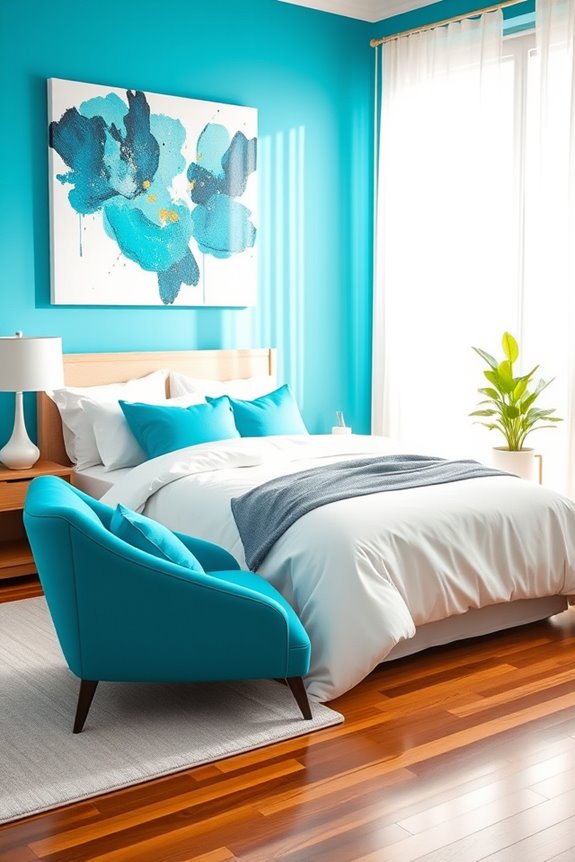 vibrant energetic bedroom transformation