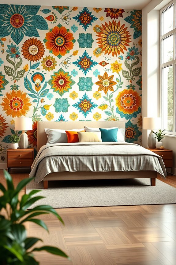 vibrant ethnic design elements