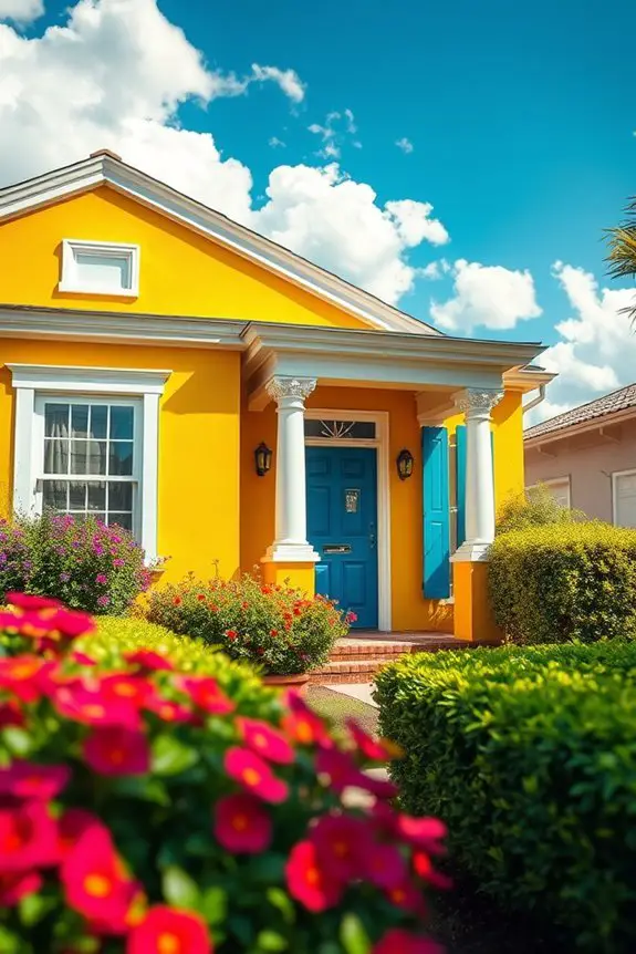 vibrant exterior paint ideas