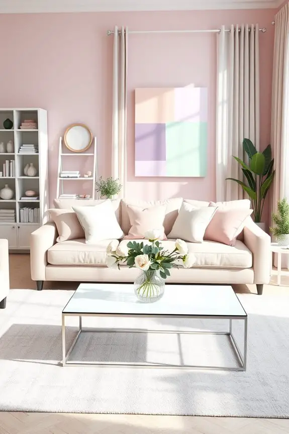 vibrant feminine color blocking