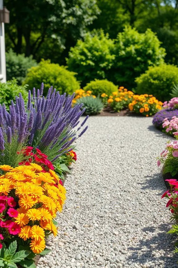 vibrant flower borders maintenance