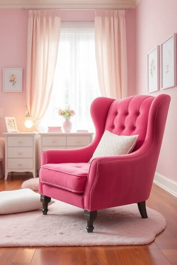 vibrant focal point chair