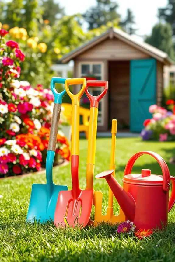 vibrant garden tools organization