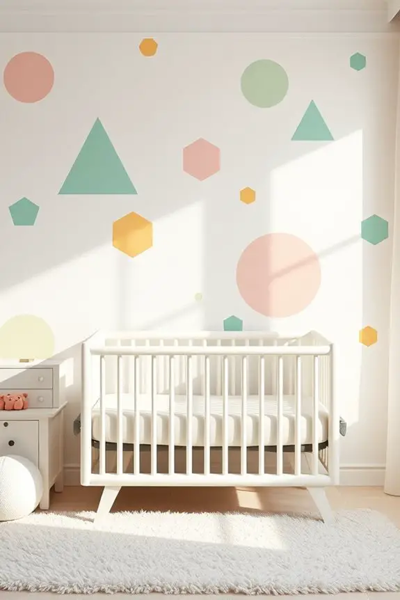 vibrant geometric nursery design