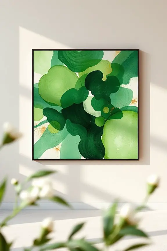 vibrant green artistic expression