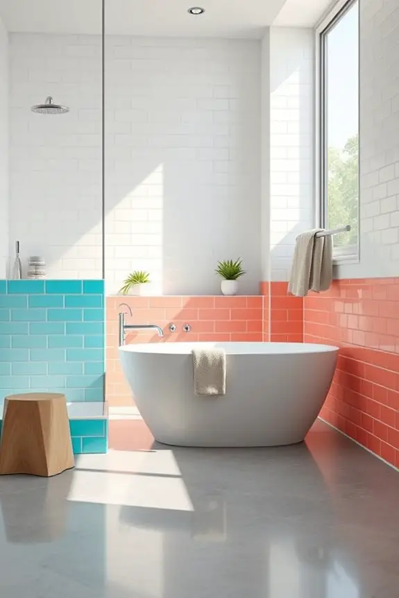 vibrant grout for bathrooms