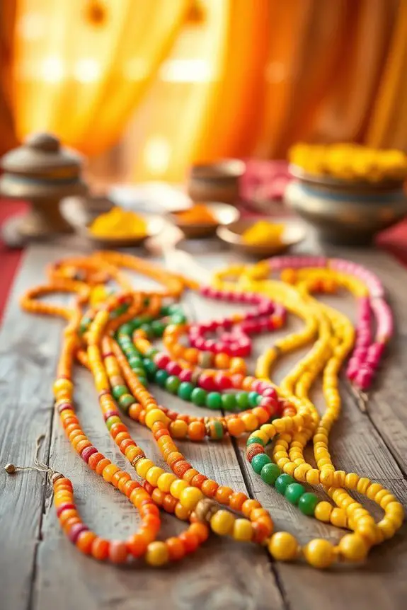 vibrant haldi celebration accessories