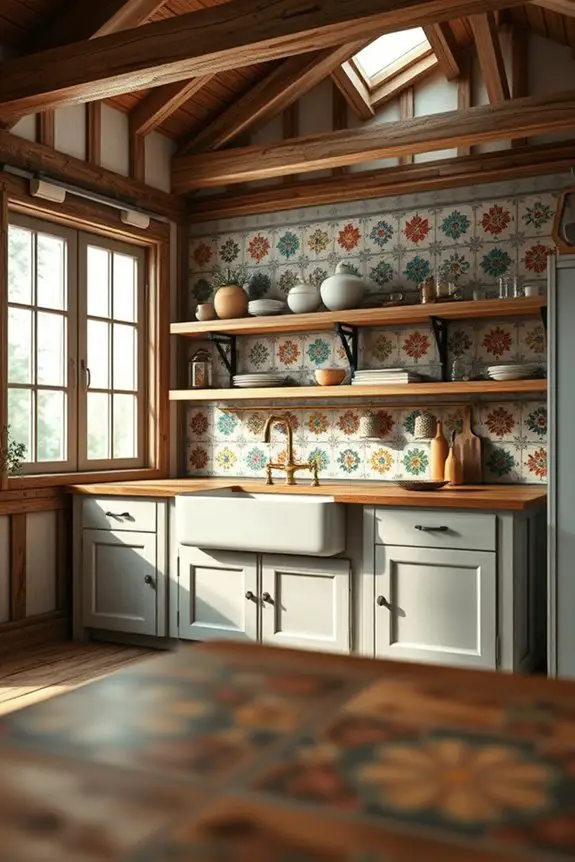 vibrant hand painted tile designs