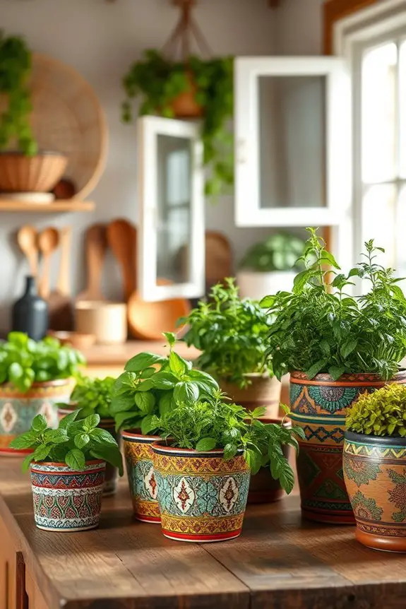 vibrant herbs enhance kitchen
