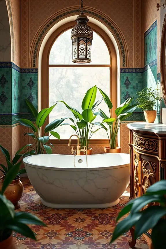 vibrant hues create retreat