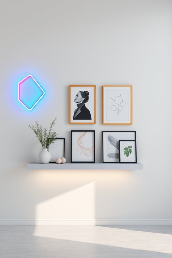 vibrant illuminated art installations