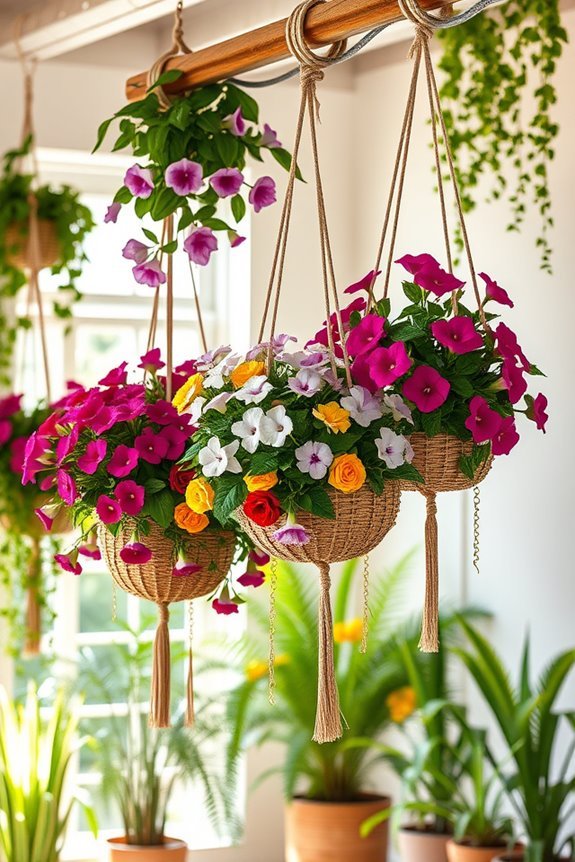 vibrant indoor flower displays