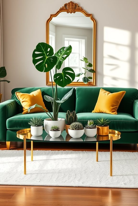vibrant indoor plant selection