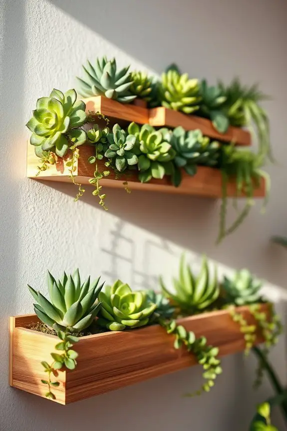 vibrant indoor succulent planters