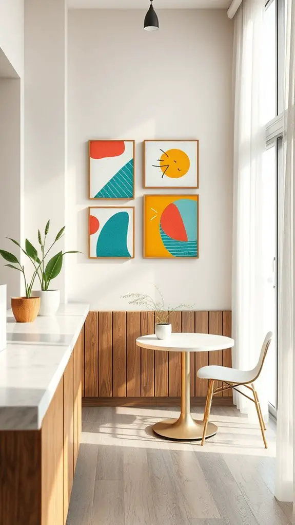 vibrant interactive cafe decor