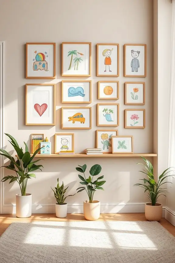 vibrant kids art gallery