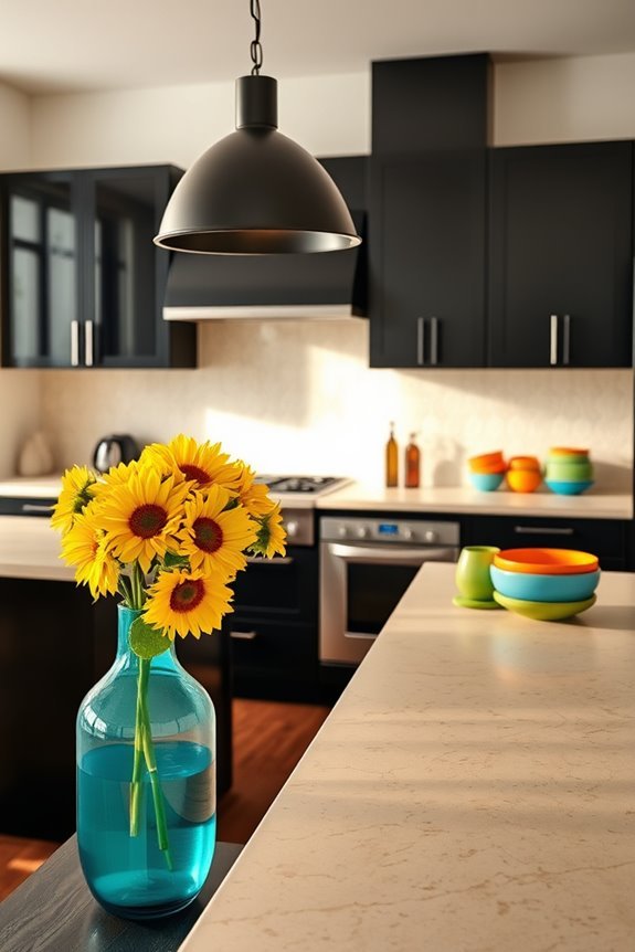 vibrant kitchen accent ideas