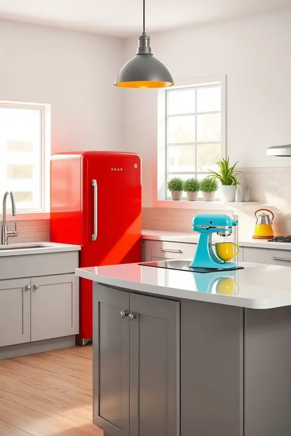 vibrant kitchen appliance styles