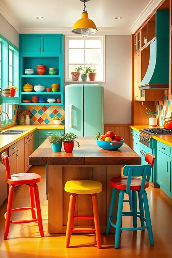 vibrant kitchen color combinations