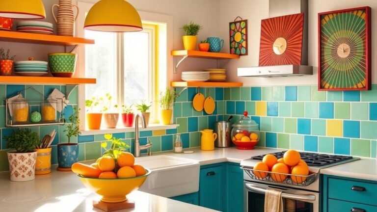 vibrant kitchen decoration ideas