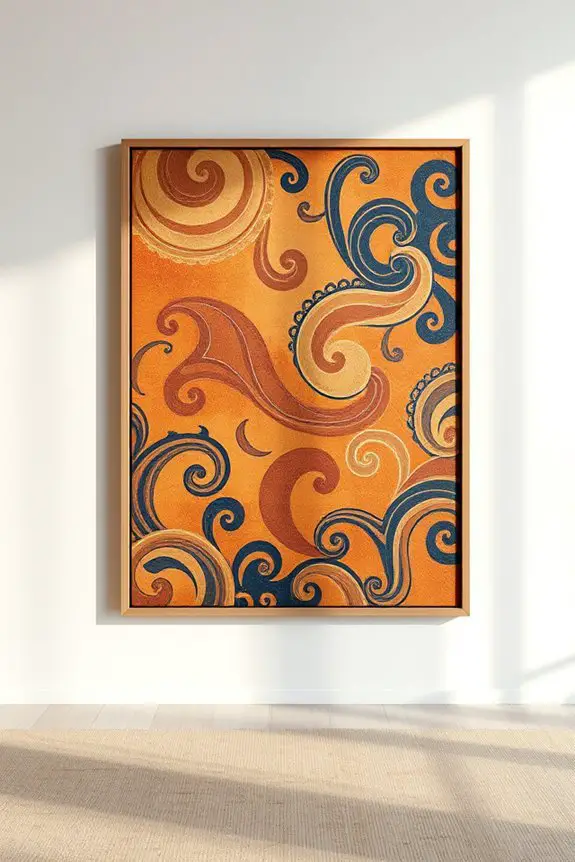 vibrant large canvas batik