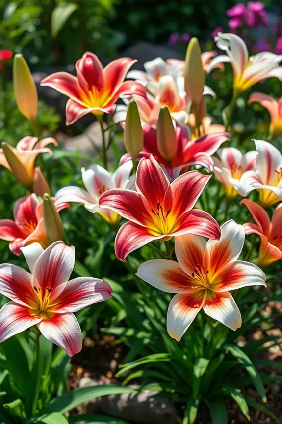 vibrant lilies enhance gardens
