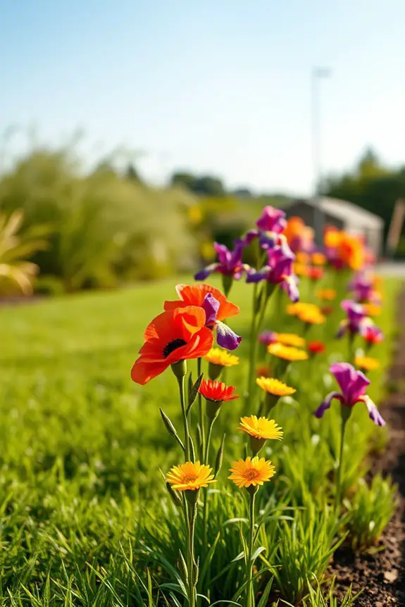 vibrant low maintenance garden borders