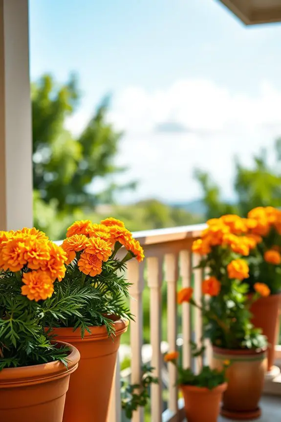 vibrant marigolds enhance gardens