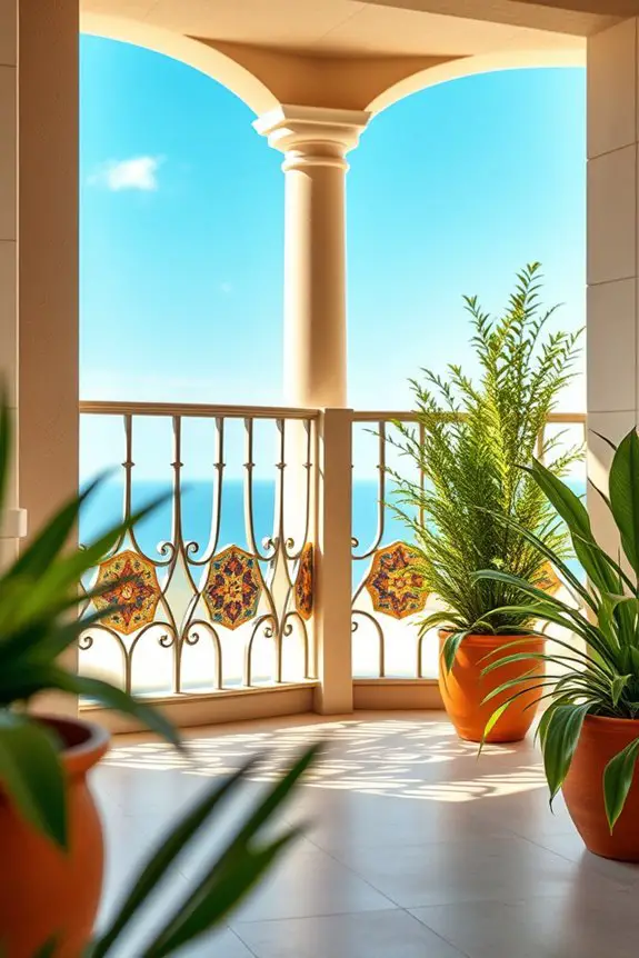 vibrant mediterranean tile accents